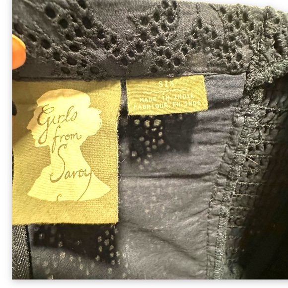 Anthropologie by Girls from Savoy Eyelet Branch Halter A Line Dress size 6 - Picture 13 of 16